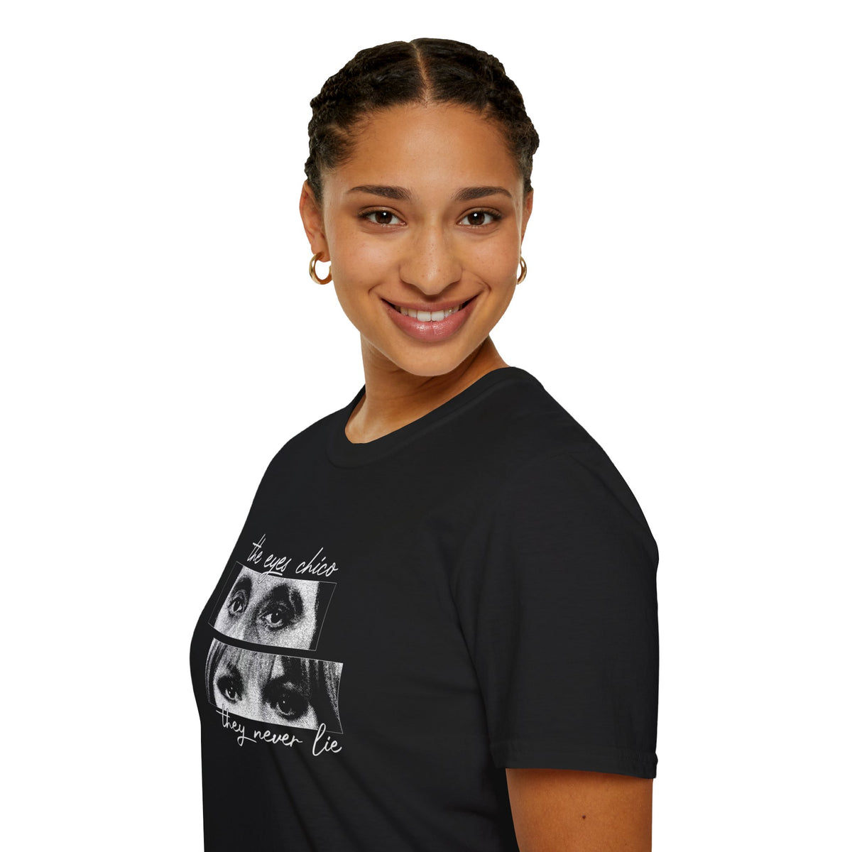 T-Shirt — "The Eyes Chico, They Never Lie"