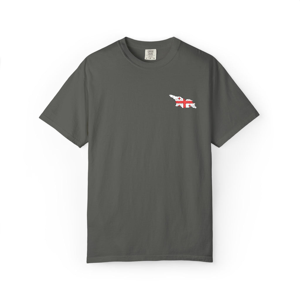 Georgian Flag Chest Pocket T‑Shirt