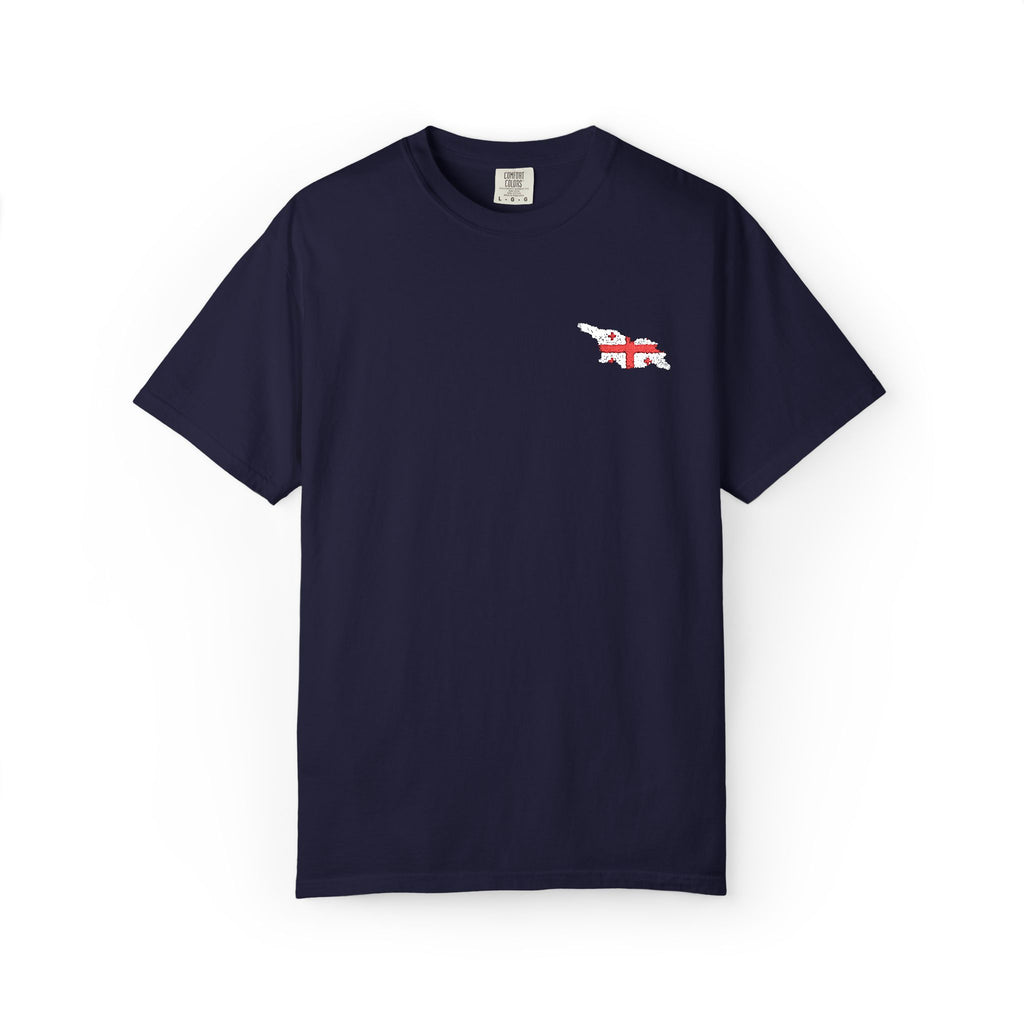 Georgian Flag Chest Pocket T‑Shirt